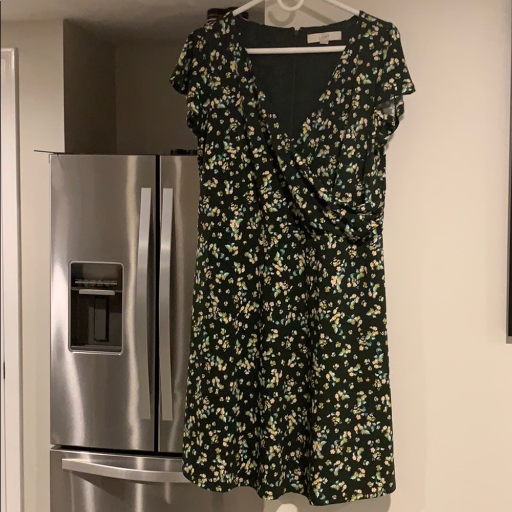 NWOT Pretty green maternity wrap dress